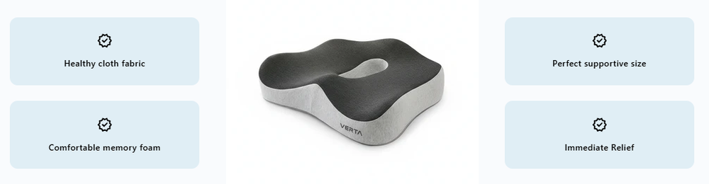 Vertaease Back Support Cushion – Relieve Back Pain in Minutes